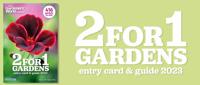 2 for 1 Gardens entry card and guide 2023